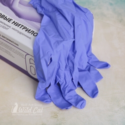 Перчатки ниториловые фиолетовые